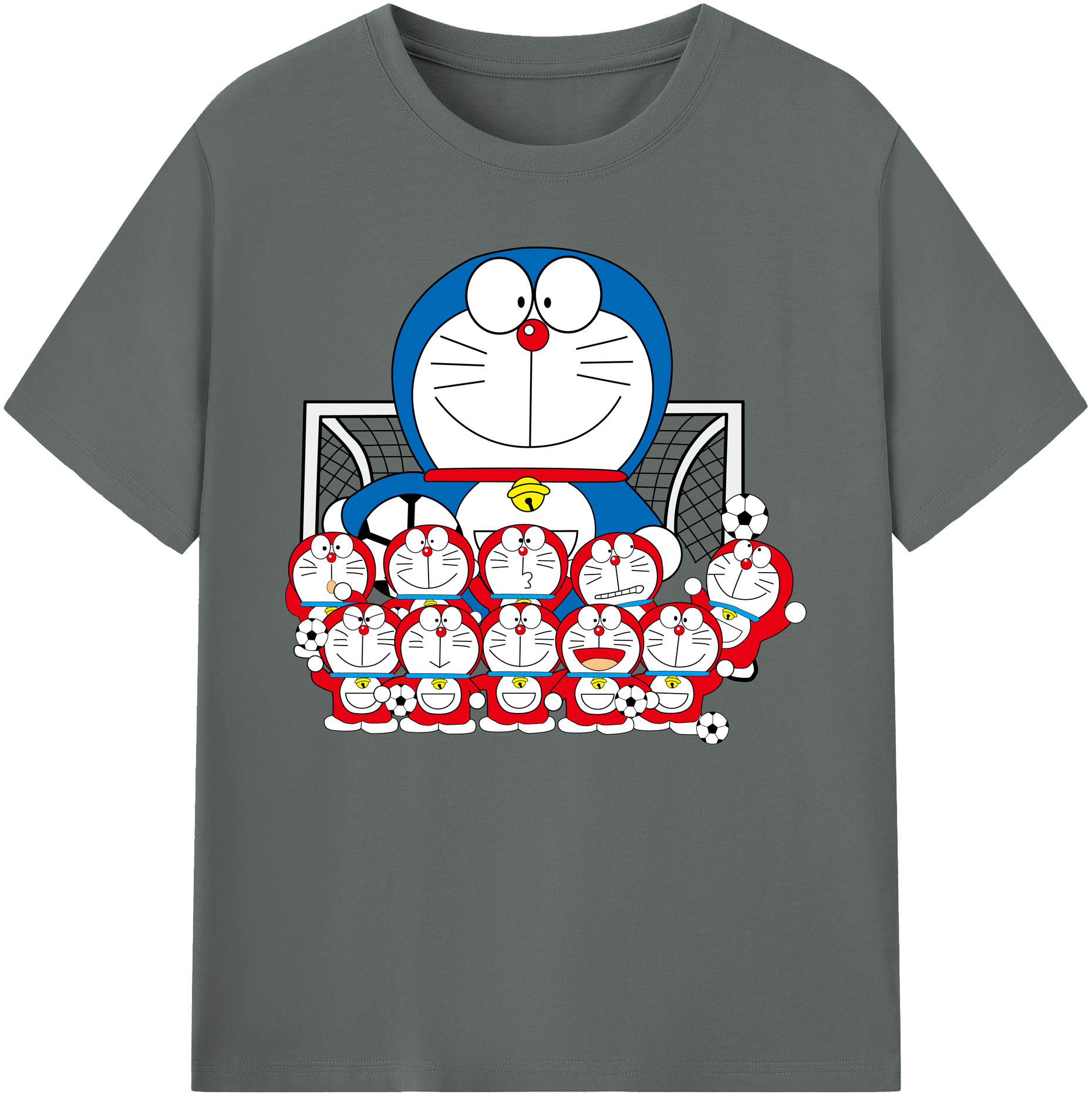 （画像用） ドラえもん Doraemon 綿100％ メンズ半袖Tシャツ｜肌触りやわらか＆通気性